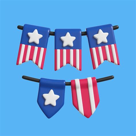 3D Rendering of USA Icon - Free PSD Template | IMGPANDA - A Free Resources Website