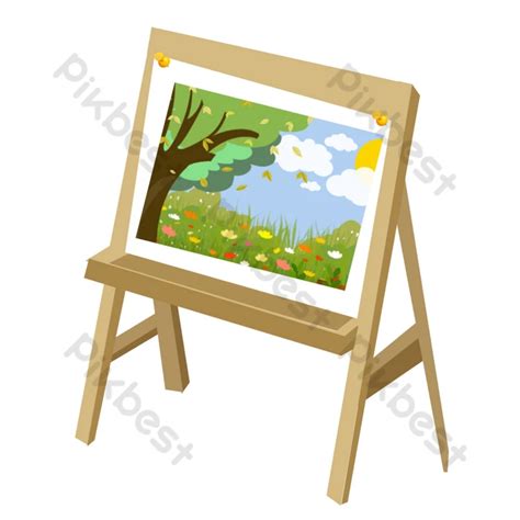 Cartoon Drawing A Drawing Board Design Element PNG Images | PSD Free Download - Pikbest