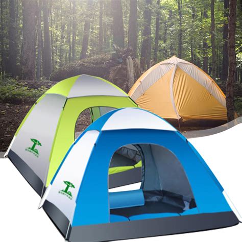 3-4 Person Waterproof Automatic Tent Outdoor Camping Sleeping Tent 210D ...