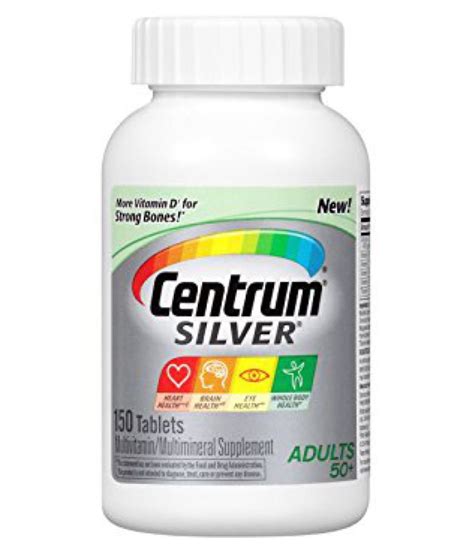 Centrum Multi Vitamins for Seniors Health Drink 150 no.s Energy: Buy Centrum Multi Vitamins for ...