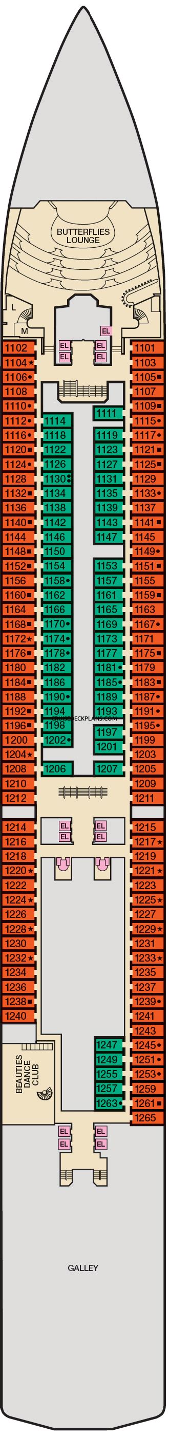 Carnival Pride Deck Plans, Diagrams, Pictures, Video