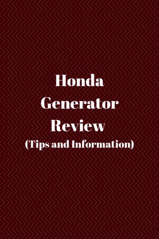 Honda Generator Reviews (Tips and Information) - Generators Zone