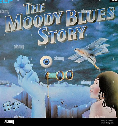 MOODY BLUES The Moody Blues Story - Vintage vinyl album cover Stock ...