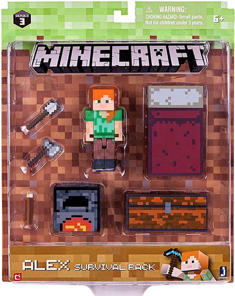 Minecraft Series 3 Alex Survival Pack Action Figure Set Jazwares - ToyWiz