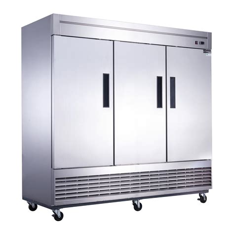 Dukers 64.8 cu. Ft. 3-Door Commercial Upright Freezer in Stainless ...