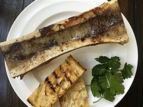 Home on my Range: Roasted Marrow Bones with Toast and Parsley Salad