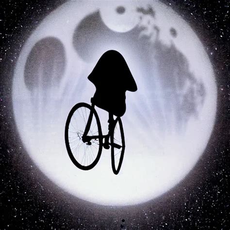 e. t. bike moon silhouette, from the movie e. t. the | Stable Diffusion | OpenArt