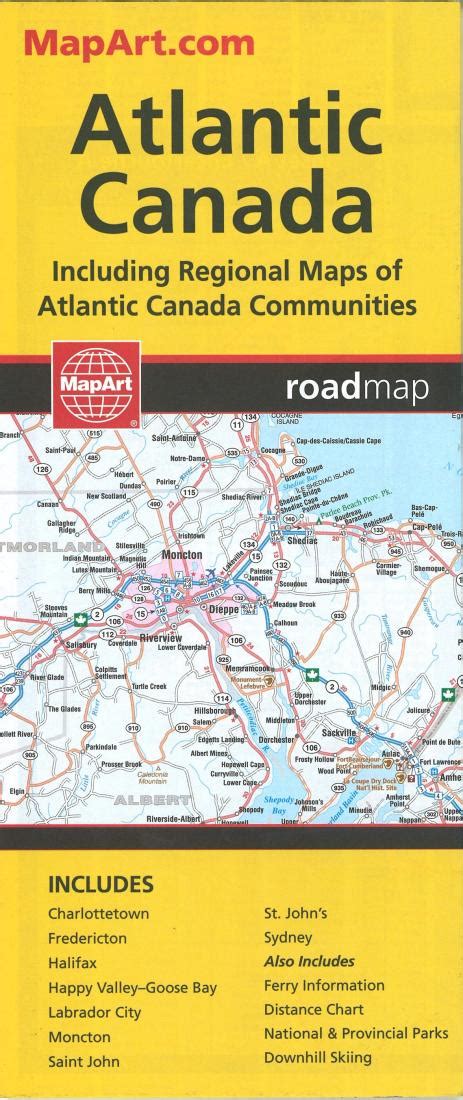 Atlantic Canada Road Map by Canadian Cartographics Corporation | Maps ...