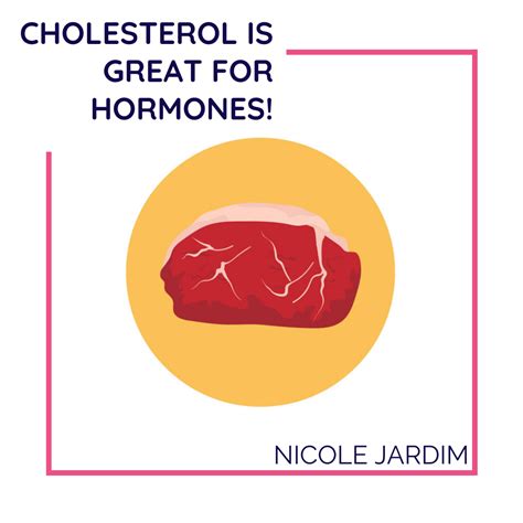 Cholesterol is great for hormones! - Nicole Jardim