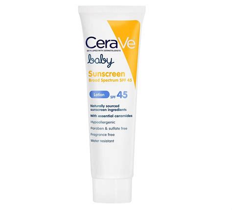 CeraVe Baby Sunscreen Lotion, SPF 45 | Safest Drugstore Sunscreens For ...