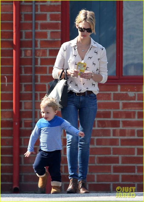 January Jones & Xander Spend Some Quality Time Together!: Photo 2977672 | Celebrity Babies ...