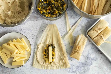 Poblano, Corn, and Cheese Tamales Recipe