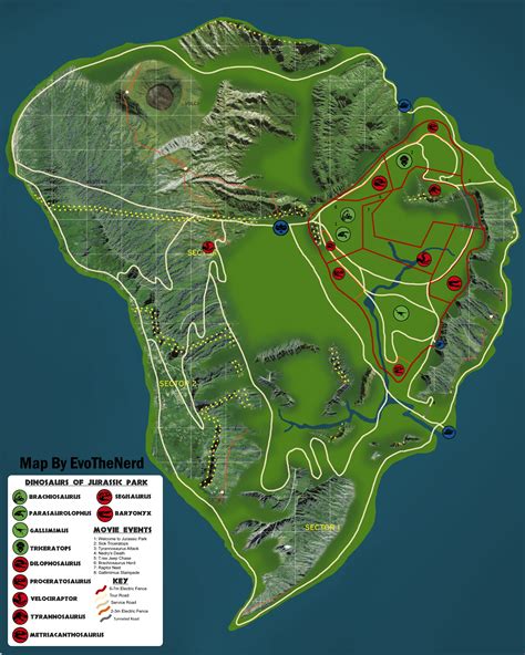 Jurassic Park 1993 (Using Jurassic World Topography) : JurassicPark