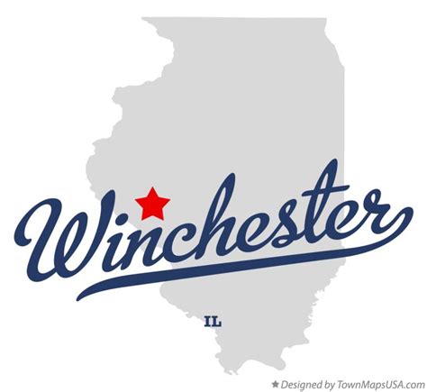 Map of Winchester, IL, Illinois