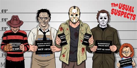 Usual Suspects Slasher Edition by b-maze on DeviantArt | Horor, Stiker