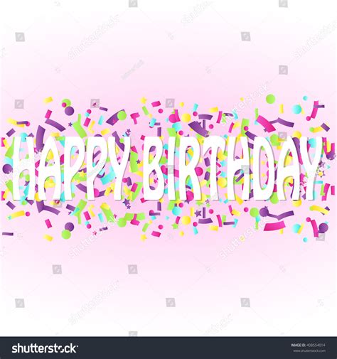 Happy Birthday Background Confetti Stock Vector (Royalty Free ...