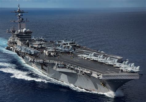 US Ship, Super Aircraft Carrier, Powerful USS Carl Vinson in Action!