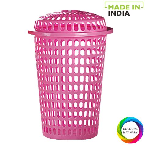 Buy Aristo Commander Plastic Laundry Basket - Assorted Colour Online at Best Price of Rs 675 ...