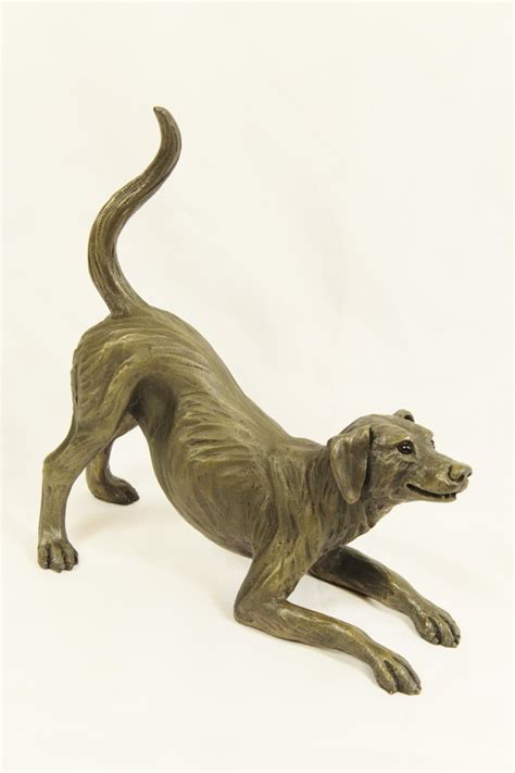 Playful Dog, large ronze resin sculpture - Pippa Hill Animal Sculpture