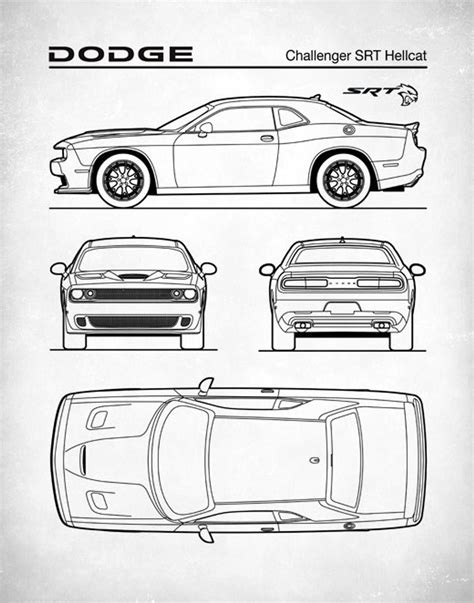 Hellcat Challenger Outline