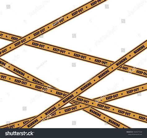 Barricade Tape Wallpaper Vector Illustration Stock Vector (Royalty Free ...