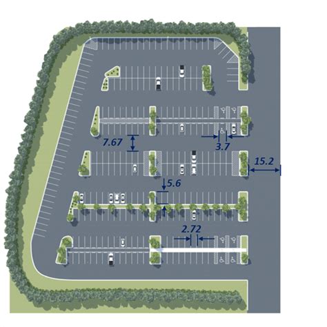 Large parking lot 3D environment - MATLAB