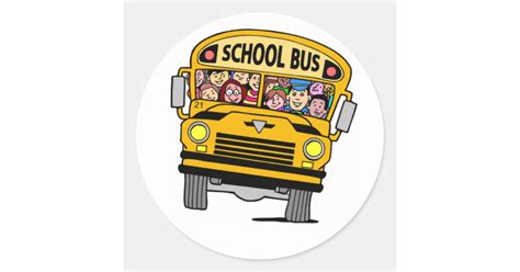 School Bus Sticker | Zazzle