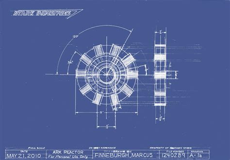 Arc Reactor Blueprint by MarkFinn on DeviantArt