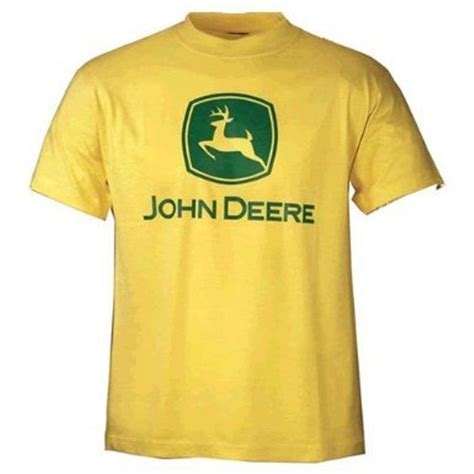 John Deere Basic T-Shirt Yellow With Logo | eBay