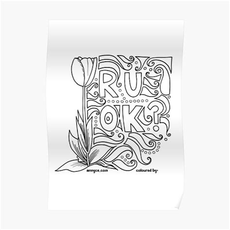 "R U OK?" Poster for Sale by annyce | Redbubble