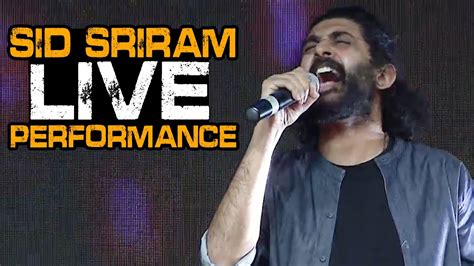 Sid Sriram ULTIMATE LIVE Performance | Sid Sriram Live Concert | Daily ...