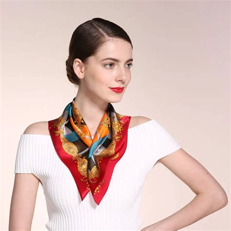 100% Silk 53*53cm Small Size Lady Neckscarf, Fashion collective spring ...