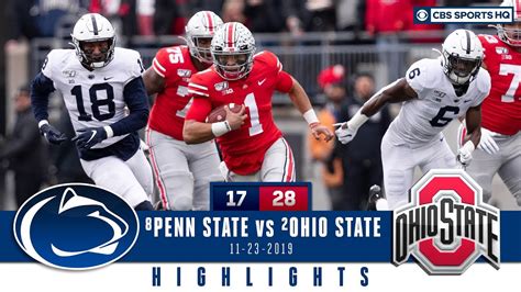 #8 Penn State vs #2 Ohio State Highlights: The Buckeyes top Penn State 28-17 | CBS Sports HQ ...