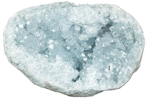 4.4" Sparkly Celestine (Celestite) Geode - Beautiful Crystals (#229600) For Sale - FossilEra.com