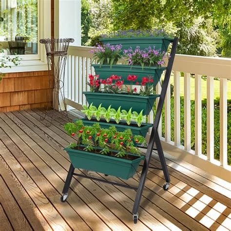 Vertical Raised Garden Bed 5-Tier Planter Box - All-Fools