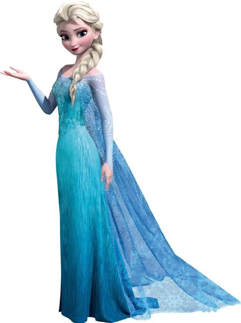 an image of a frozen princess with long hair and blue dress holding out her hand