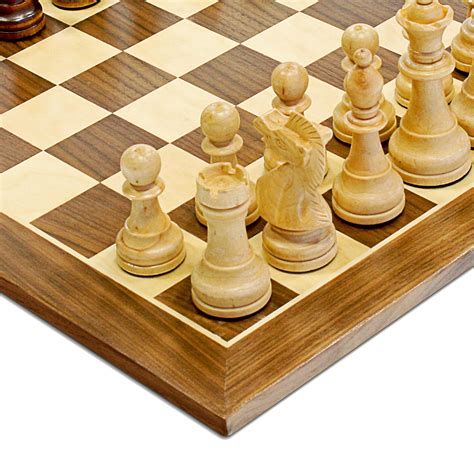 Traditional Staunton Wood Chess Set with a Wooden Board – 14.75 inch Board with 3.75 inch King ...