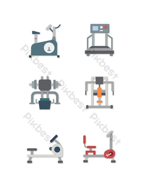 Gym Equipment Related Icons | AI PNG Images Free Download - Pikbest