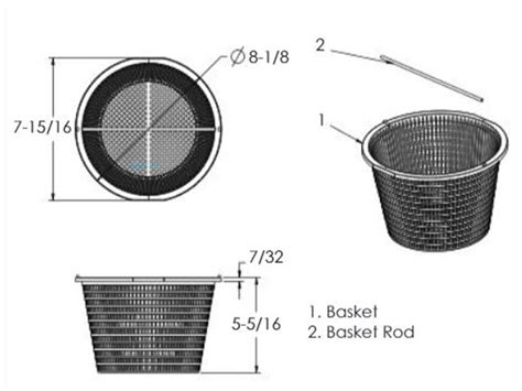 AquaStar Skimmer Basket with Stainless Steel Handle | SK6