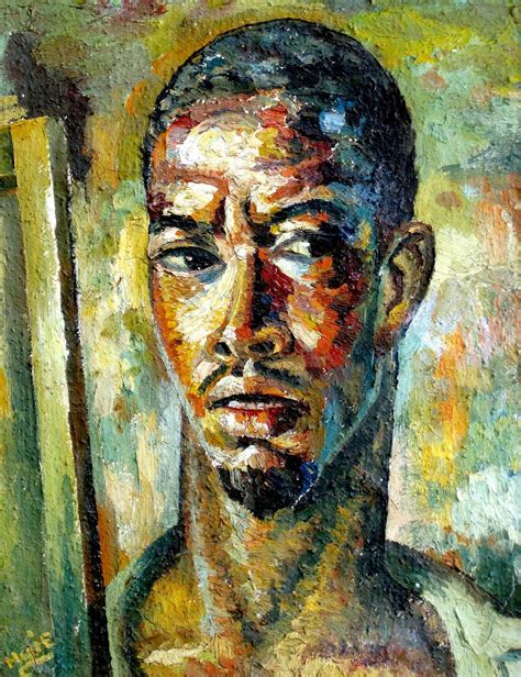 Albert Huie Self Portrait Jamaica (c. 1943)... - Self-Portraits of Color