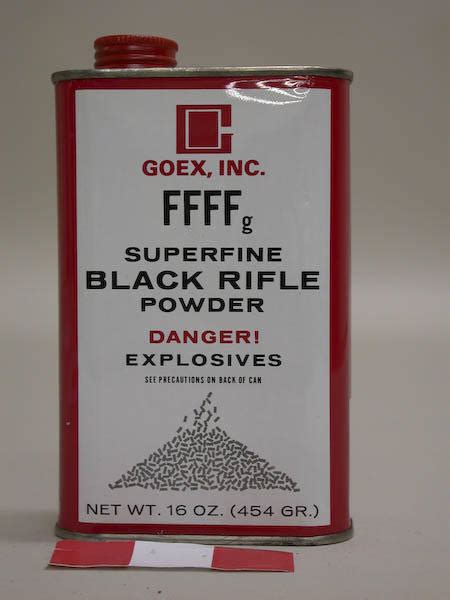 Gunpowder Can - Superfine Black Rifle Powder FFFFg - Hagley Museum & Library