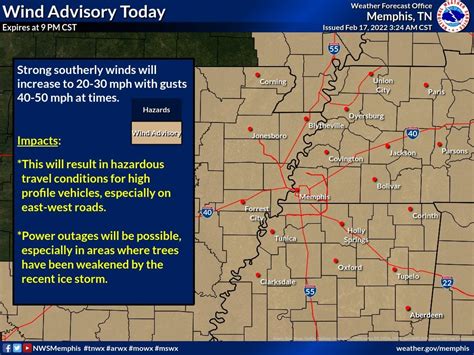 NWS gives the Mid-South the "all clear" on severe weather threats, wind advisory still in effect ...