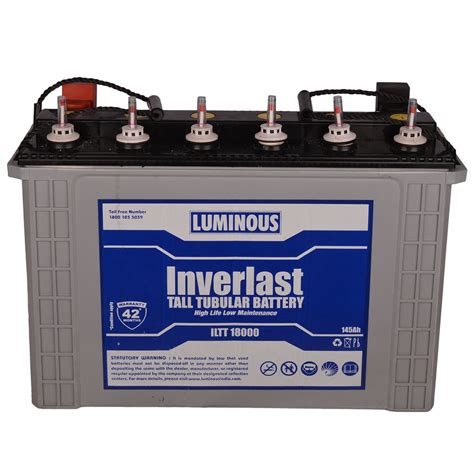 Buy Luminous Inverlast Talltubular Battery 145Ah/12V Online @ ₹11000 ...