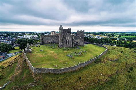 Aerial view of the Rock of Cashel in Ireland Photograph by Miroslav Liska - Fine Art America