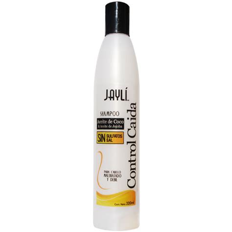 Shampoo Control Caida Sin Sulfatos, Sin Sal con Aceite de Coco 320 ml ...