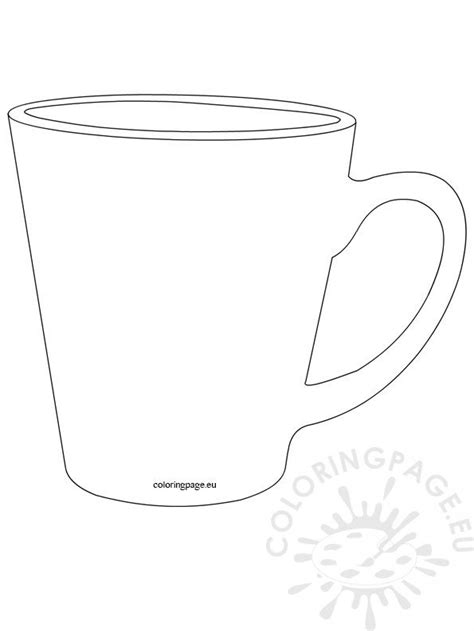 Mug template | Coloring Page