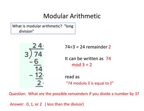 Modular arithmetic (new) - Modular Arithmetic What is modulararithmetic?