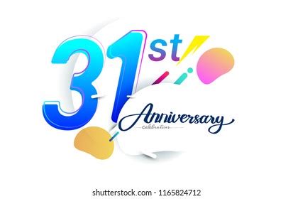 31st Years Anniversary Logo Vector Design Stock Vector (Royalty Free) 1165824712 | Shutterstock