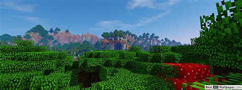 Minecraft landscape, Minecraft Dual Monitor HD wallpaper | Pxfuel