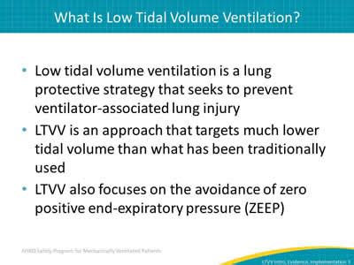 Mechanical Ventilation Tidal Volume Chart